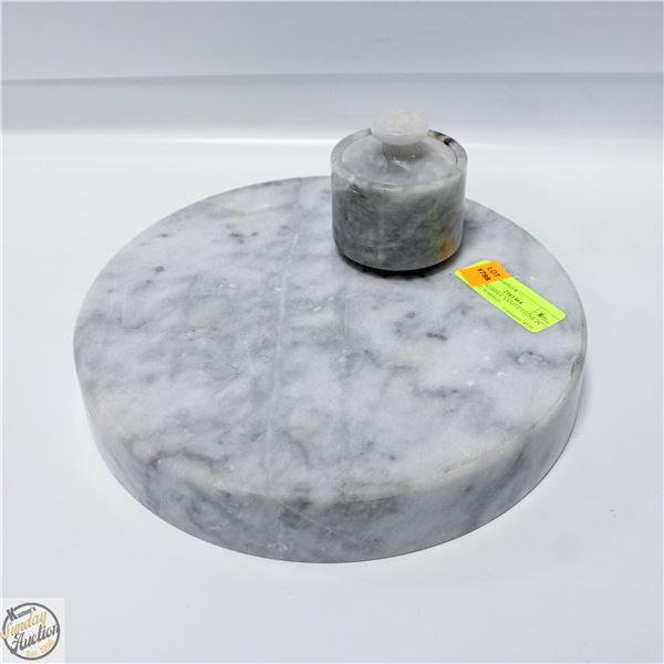 SOLID MARBLE VANITY STONE 11" DIAMETER SOLD WITH