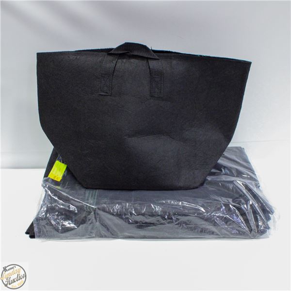 10 X 3 GALLON FABRIC GROW BAGS WITH HANDLES