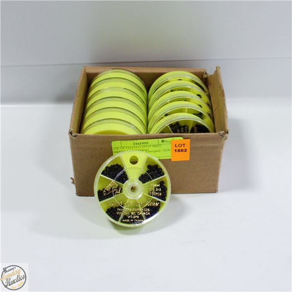 CASE OF COATED SPLIT SHOT SINKERS FOR FISHING