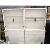 Image 1 : LARGE CREAM FILE CABINET H72XW72XD20 7 DRAWERS AND