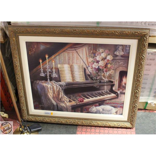 J. GIBSON ARTWORK H28 W33.75 SIGNED 29.25X23.5