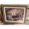 Image 1 : J. GIBSON ARTWORK H28 W33.75 SIGNED 29.25X23.5