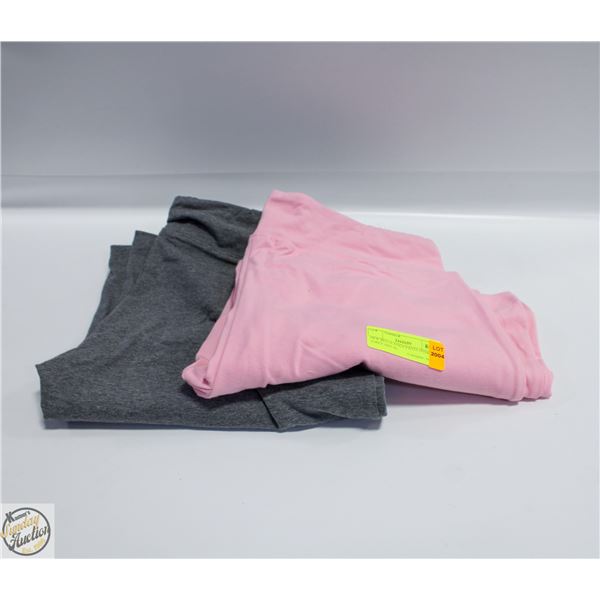 NEW BELLA YOGA PANTS 1PINK 1GREY SIZE XL