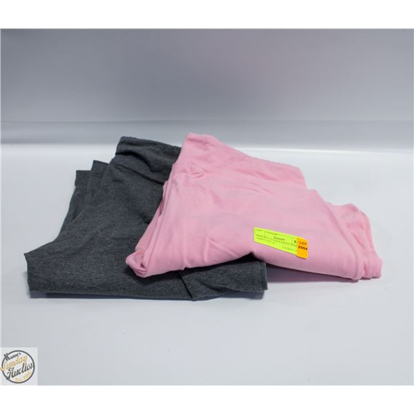 NEW BELLA YOGA PANTS 1PINK 1GREY SIZE XL