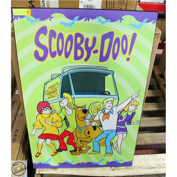 SCOOBY DOO LAMINATED ON WOOD 24 INCHES