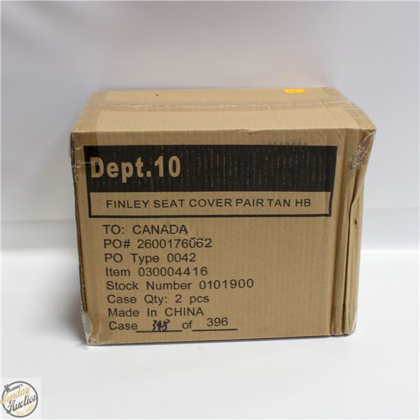 CASE OF NEW SEAT COVERS