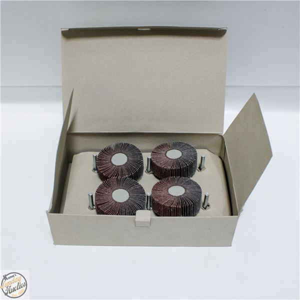 10 MOUNTED 3" FLAP WHEELS 60 GRIT