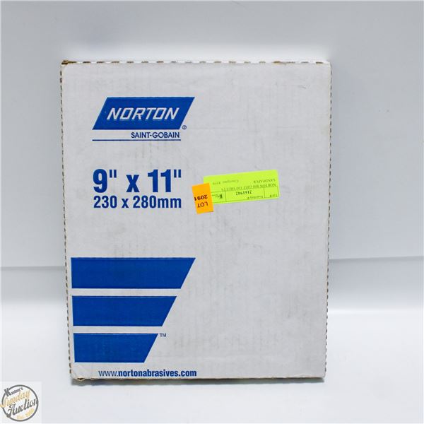 NORTON 800 GRIT 100 SHEETS SANDPAPER