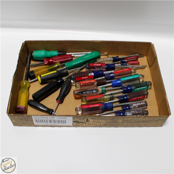 FLAT OF SCREWDRIVERS
