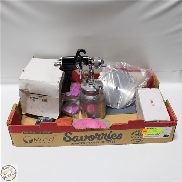 FLAT OF VARIOUS GARAGE ITEMS