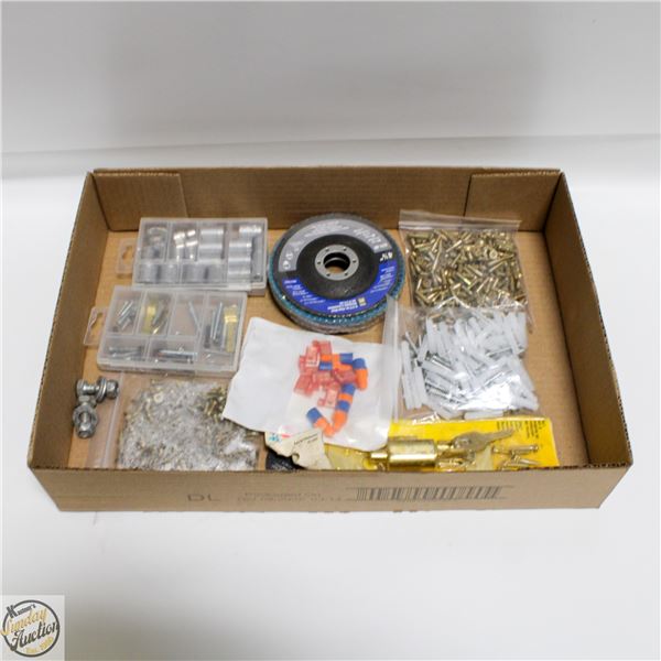 FASTENERS, SOCKETS, BRASS LOCK, 4-1/2"IN GRINDING