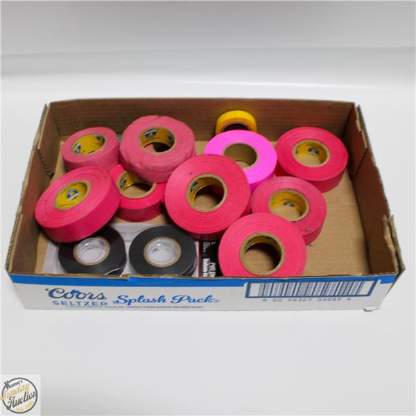 FLAT OF FLAGGING AND OTHER TAPE