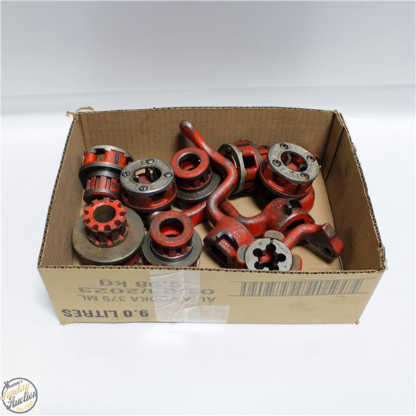 LOT OF RIDGID THREADER DIE HEADS