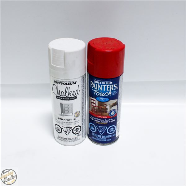 2PK RUSTOLEUM SPRAY PAINT