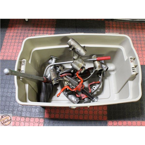 LOT OF INDUSTRIAL RIDGID TOOLS INCL 16.25LB