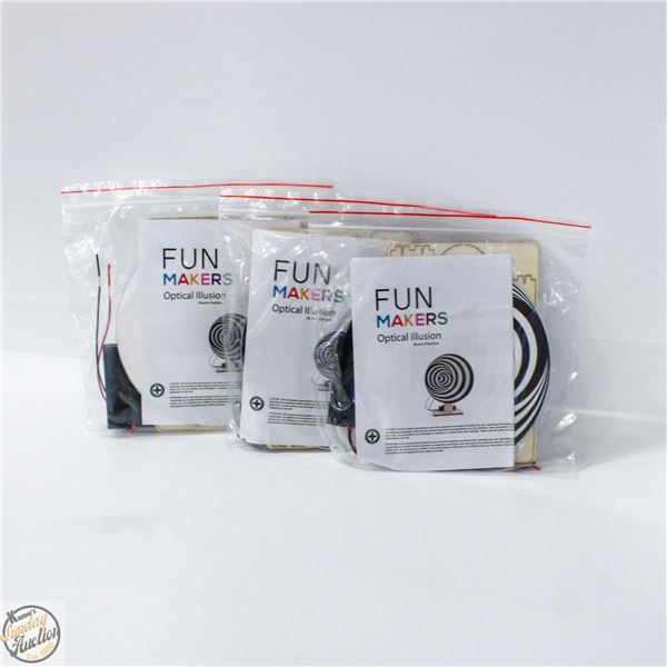 3 OPTICAL ILLUSION WOODEN BATTERY OP. CRAFT MAKING