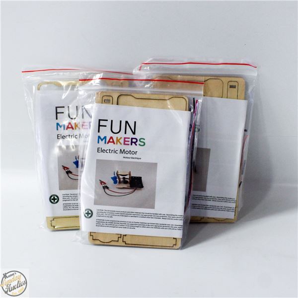 3 X ELECTRIC MOTOR MAKING KITS