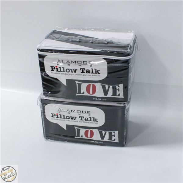 2 X LOVE PILLOW CASE COVERS