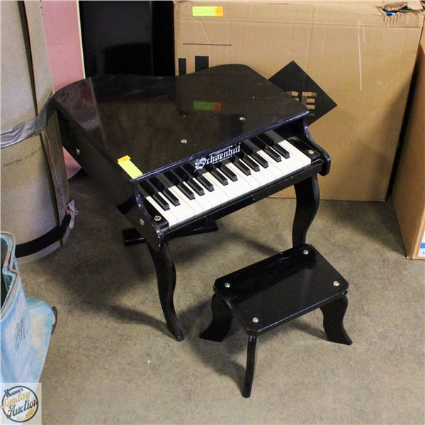 SCHOENHUT CHILDRENS BABY GRAND PIANO WITH STOOL