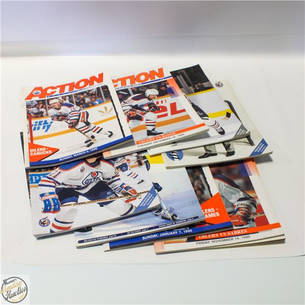 10 VINTAGE EDMONTON OILER PROGRAMS