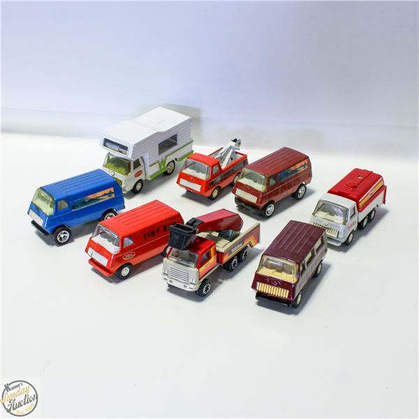 LOT OF 8 METAL TONKA VEHICLES