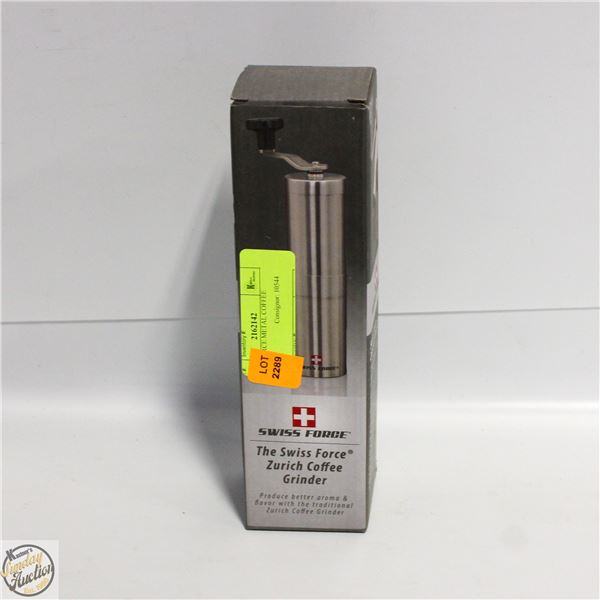 SWISS FORCE METAL COFFEE GRINDER