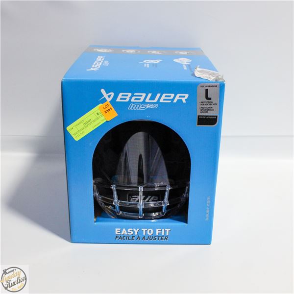 NEW BAUER HOCKEY HELMET WITH FULL SIZE