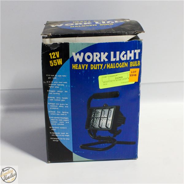 HEAVY DUTY WORK LIGHT WITH BOX
