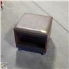 Image 1 : ROLLING LEATHERETTE TOP STORAGE OTTOMAN
