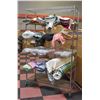 Image 1 : FOUR SHELVES OF FABRIC BOLTS - ASSORTED PATTERNS