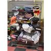 Image 1 : FOUR SHELVES OF FABRIC BOLTS - ASSORTED PATTERNS