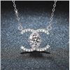 Image 1 : 1 CT GRA CERTIFIED ROUND BRILLIANT 925S NECKLACE