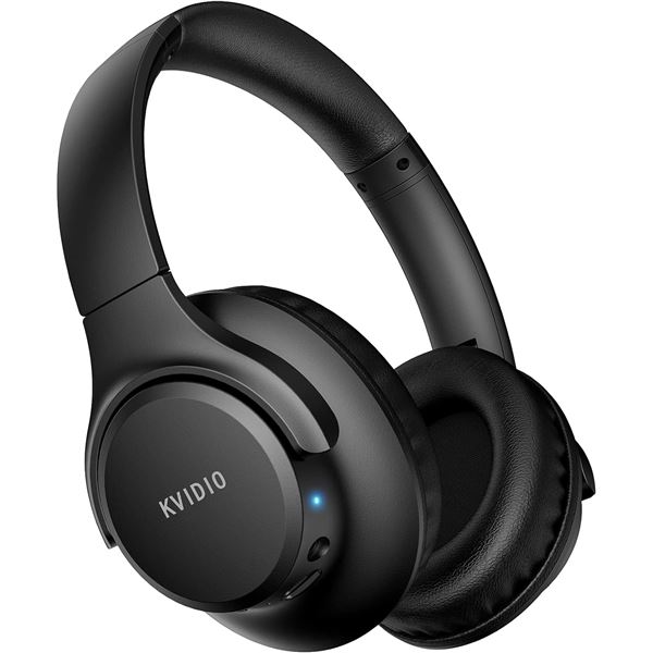 KVIDIO BLUETOOTH HEADPHONES OVER EAR, 65 HOURS