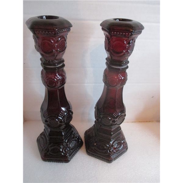 AVON CAPE COD CANDLE STICKS 12 INCHES