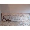 Image 1 : SHE SHED FUNNY SHOE SIGN