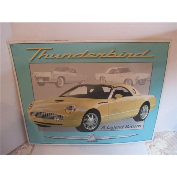 VINTAGE STYLE THUNDER BIRD CAR SIGN