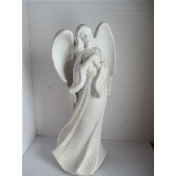 CERAMIC ANGEL AROUND 10 INCHES HIGH
