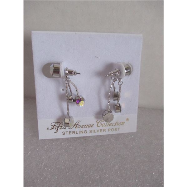 FIFTH AVENUE IRIDESCENT EARRINGS NEW