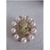 Image 1 : PEARL CAMEO BROOCH