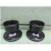 Image 1 : AMETHYST CANDLE HOLDERS VINTAGE