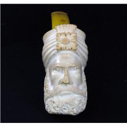 Vintage Meerschaum Pipe Bone Horn Mouthpiece (ANT-874)