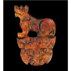 Antique Carved Chinese Hongsan Jade Early 1900s 285cts (ANT-887)