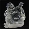 Image 1 : Optical Quality Quartz Buddha w/ Sphere (CLB-063)