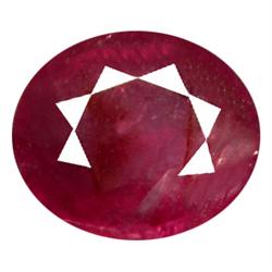0.95ct Natural Red Ruby Oval Gemstone (GEM-13290)