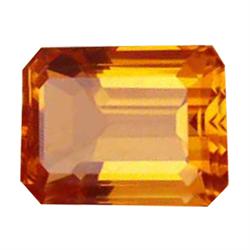 20.6ct Emerald Cut Golden Yellow Citrine Appraisal Estimate $620 (GEM-14273)