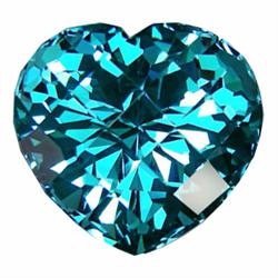 22.93ct London Blue Heart Checker Topaz (GEM-16737B)