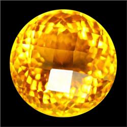 24.50ct AAA Golden Yellow Round Citrine (GEM-19228)
