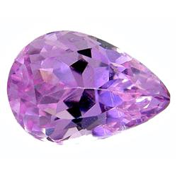 5.01ct Awesome 100% Natural Patroke Pink Kunzite Pear VVS Appraisal Estimate $475 (GEM-8548)