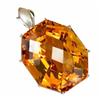 103.30ct Sterling Pendant Fancy Golden Yellow Citrine (JEW-1658)