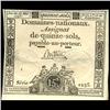 1793 France RARE 15 Sols Assignat Currency AU+ (CUR-05888)